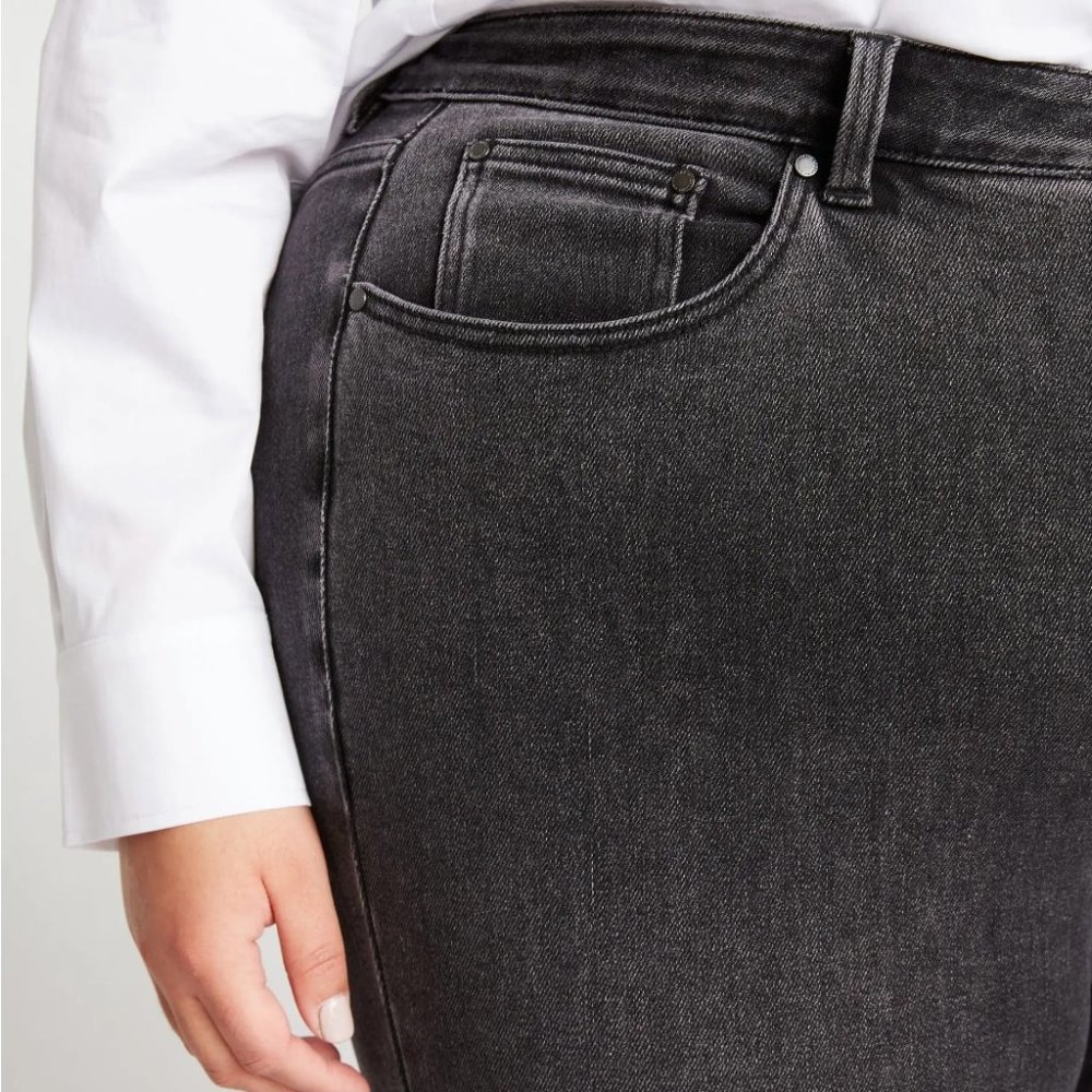 Joni High Rise Curve Slim Leg Jeans 27 Inch Soft Black Size 18 NWOT